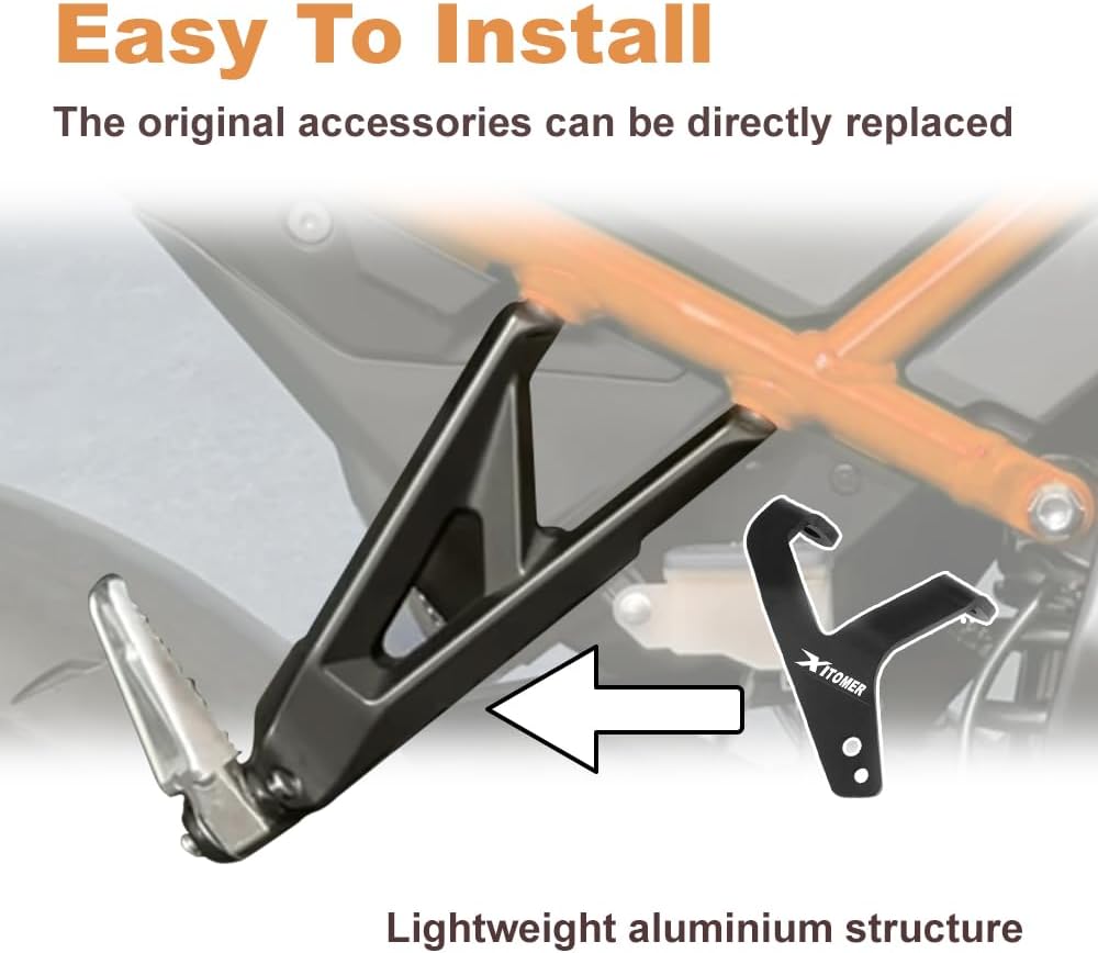 Xitomer Exhaust Hanger Brackets Compatible with GSX-8S/GSX-8R 2023 2024 Motorcycle Exhaust Hanger Fit for GSX 8S Parts Pillion / Passenger Footpeg Removal Kit