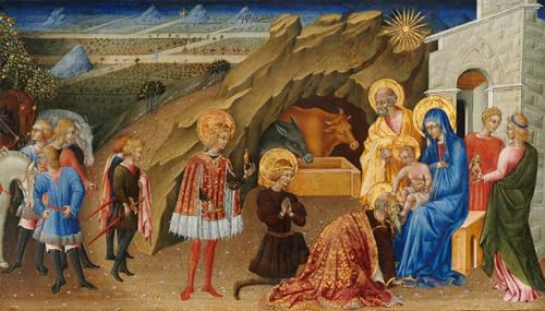 Tableau Toile l'Adoration des Mages Di Paolo : sublimez la décoration murale du salon