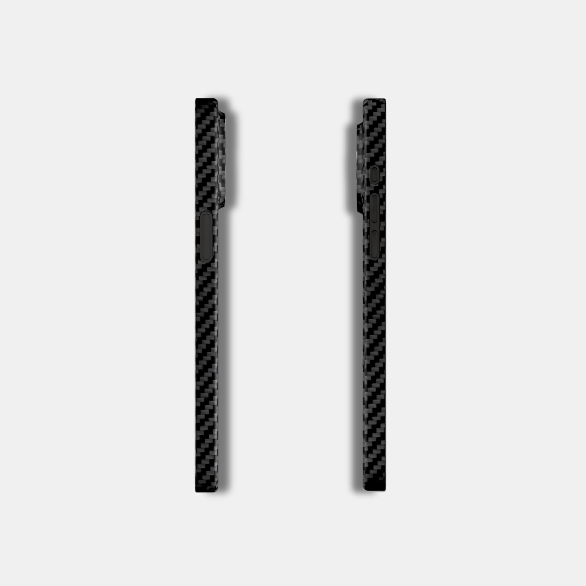 Custodia ibrida in carbonio x aramide (Kevlar) per iPhone 14, 15, 16, magnetica, cover rigida, protezione – nero – uomo | Pro – Max (iPhone 14 Pro)