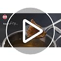 Image of Hawkins Food-Grade Stainless Steel Skimmer for Puris, Samosa, Vada, Manchurian, Kachori, Pakodas | Poni, Jhara, Jharna, Kadchi | Perfect for Deep Frying, Straining, Draining (SSPTS)