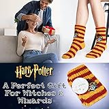Harry Potter Slipper Socks for Women Teenagers, Cosy Warm Fleece Lined Bed Socks Non Slip - Gifts for Her (Orange) - Image 3