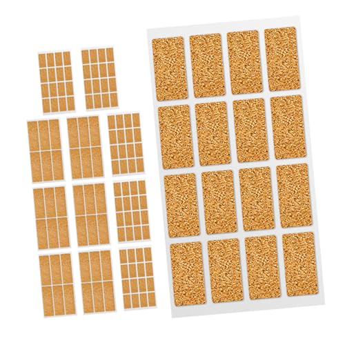BCOATH 2bags Cork Memo Stickers Easy Apply Self-Adhesive Labels for Jars Bottles Canning and Containers Multi-Function Bottle Labels