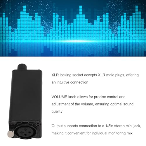 Plyisty in Ear Monitor Amplifier, Headphone Amp XLR and Stereo Input 3.5mm Stereo Output - Image 3