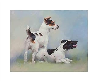 Jack Russell Terriers – by Jacqueline Stanhope. A signed and numbered limited edition print on 330gsm fine art paper.