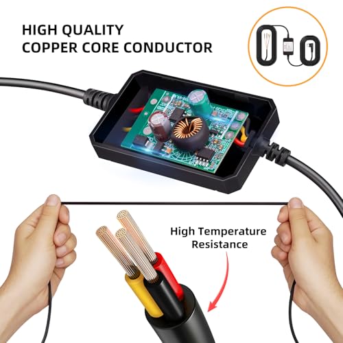 Kit de cableado para cámara de salpicadero Tipo C de VNV con protección de batería 7