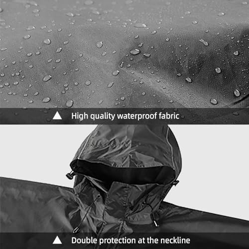 Poncho de chuva com capuz Jaquetas de chuva impermeáveis Capa de chuva de tafetá de poliéster para c