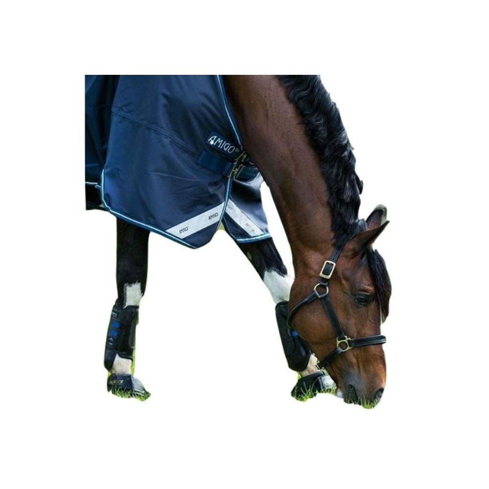 Horseware Amigo Bravo 12 - Winterdecke oder Regendecke 160cm ohne Füllung navy/navy & white