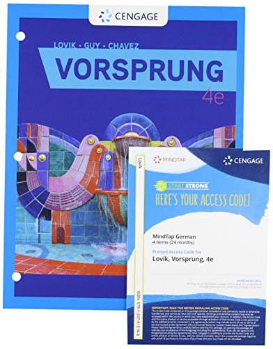 Vorsprung + Mindtap, 4 Terms Printed Access Card