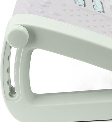 Miniatura 7 de Fydun Under Desk Footstool 6 Height Ergonomic Footstool with Massaging Texture and Rollers for Office White Wide Range of Uses (Green)