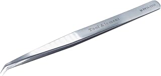 Tool Alement Canadian Stainless Steel 14cm 45 Degree Angle Eyelash Tweezers M-PK14-8008