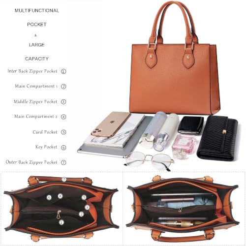 Image of CHICAROUSAL Crossbody Purses and Handbags for Women PU Leather Tote Top Handle Satchel Shoulder Bags