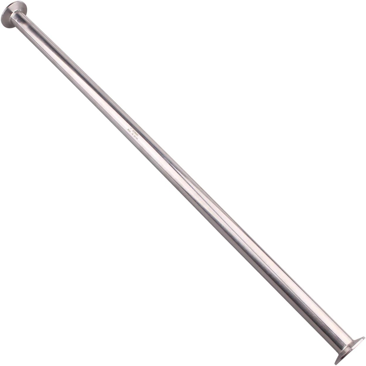 DERNORD Sanitary Spool Tri Clamp Tube Stainless Steel 304 with 1.5 inch Tri Clamp 1 inch Tube OD (Tube Length: 24 inch /610 mm)