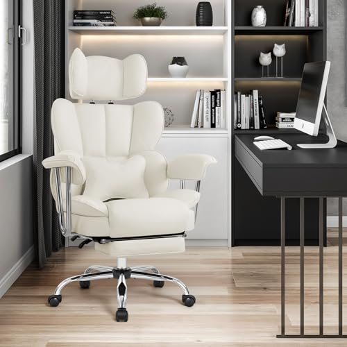 IWMH Chaise de Bureau Ergonomique avec Repose-Pieds et Soutien Lombaire – vue 2