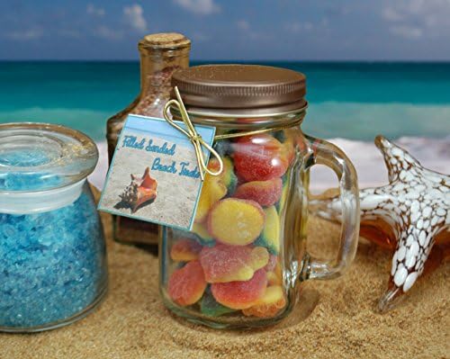 Weaver Nut Land of the Gummies Filled Sanded Beach Treats Summer Jar 9.5 oz