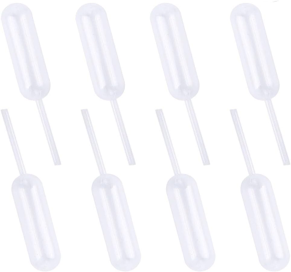 Siumir 100 PCS Pipettes Dropper 4 ML Plastic Food Syringe Dessert Mini Pipettes for Chocolate, Cupcakes, Ice Cream Cups