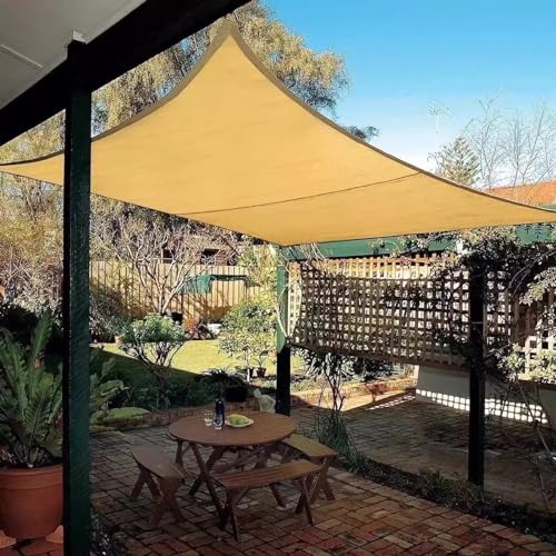Filet d'ombrage 6 x 7 m avec œillets renforcés pour pergola - 6