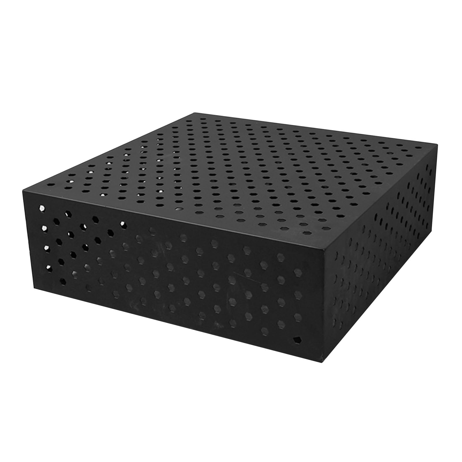 Présentoir carré noir à base stable pour sublimer vos desserts de fête