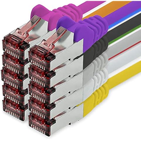 freiwerk 1m 10 colors Ethernet LAN cable Cat6 networkcable SFTP PIMF patch cable 1000 Mbit s Cover