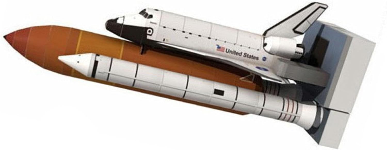 1:150 Unassemabled Atlantis Space Shuttle Paper Model DIY Rocket Aviation Collectibles Teaching Model Kit