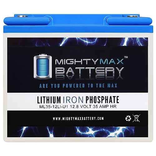 Mighty Max Battery 12V 35AH U1 Lithium Replacement Battery for Goal Zero Yeti 400 Solar Generator