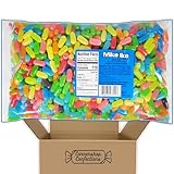 Mike and Ike Mega Mix Chewy Candy Bulk Pack - 1 Large 5 Pound Bag - Variety of Gluten Free Original Fruits Flavors - Over 1200 Pieces - For Parties, Snacks - In Cornershop Confections Protective Box