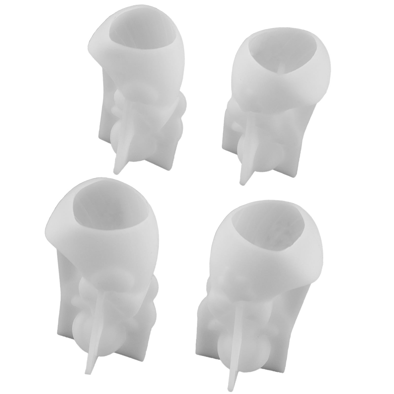 hogtnd Pack of 4 Silicone Moulds for Crafts, Angel Heart, Star, Food-Safe for Easy Soap Making Projects, Angelic Silicone Candle Mould