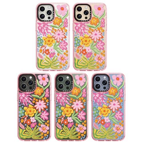 Coque iPhone 13 Pro Max robuste pour éviter les fissures avec style passiflore rose - 7