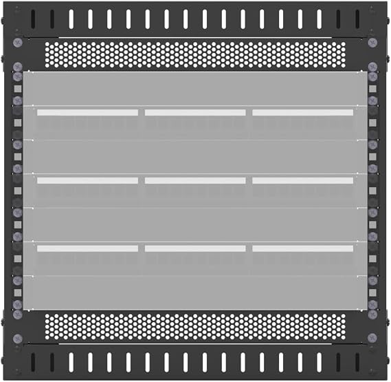 5 Pack 1U Venting Blank Panel - Steel Blank Rack Mount Panel