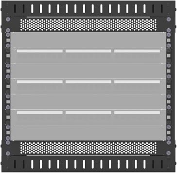 5 Pack 1U Venting Blank Panel - Steel Blank Rack Mount Panel