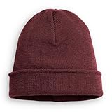 Ehrenkind® Strickmütze für Kinder | aus feinster Merino Schurwolle | Bordeaux | Made in Germany | Unisex | Mütze Kinder | Mütze Jungen und Mädchen | Beanie | Ideal im Herbst und Winter
