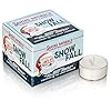 Santas naturals snow fall christmas tea light candles for holidays gifts authentic winter scent soy beeswax blend 4 hour burn each 12 pack  urban country home decor