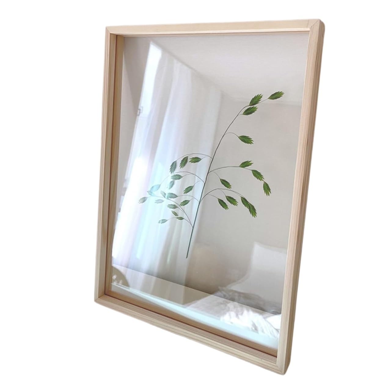 LMYSXAOZ Poster photo frames, Certificate/Picture Wood Textured Picture Frame Double Sided Photo With Acrylic Transparent Lens For Plant Specimen Decoration Home Decor