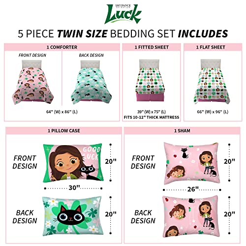image for Skydance Luck Kids Bedding Super Soft Comforter and Sheet Set with Sha
