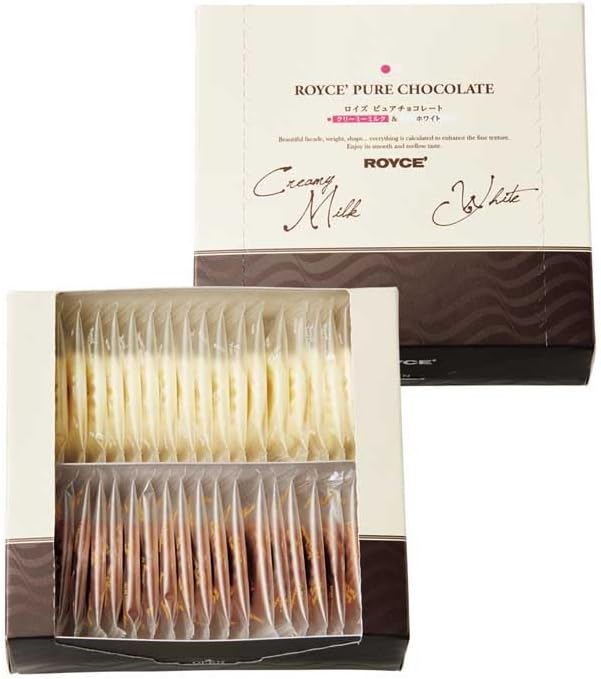 Royce Pure Chocolate [Creamy Milk & White], 20 Pieces (x 2)