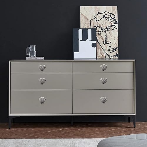 Miniatura 9 de brandname Laide Seashell - Tiradores de cajón de aleación de zinc para gabinete, aparador, armario, playa, océano, perillas temáticas para