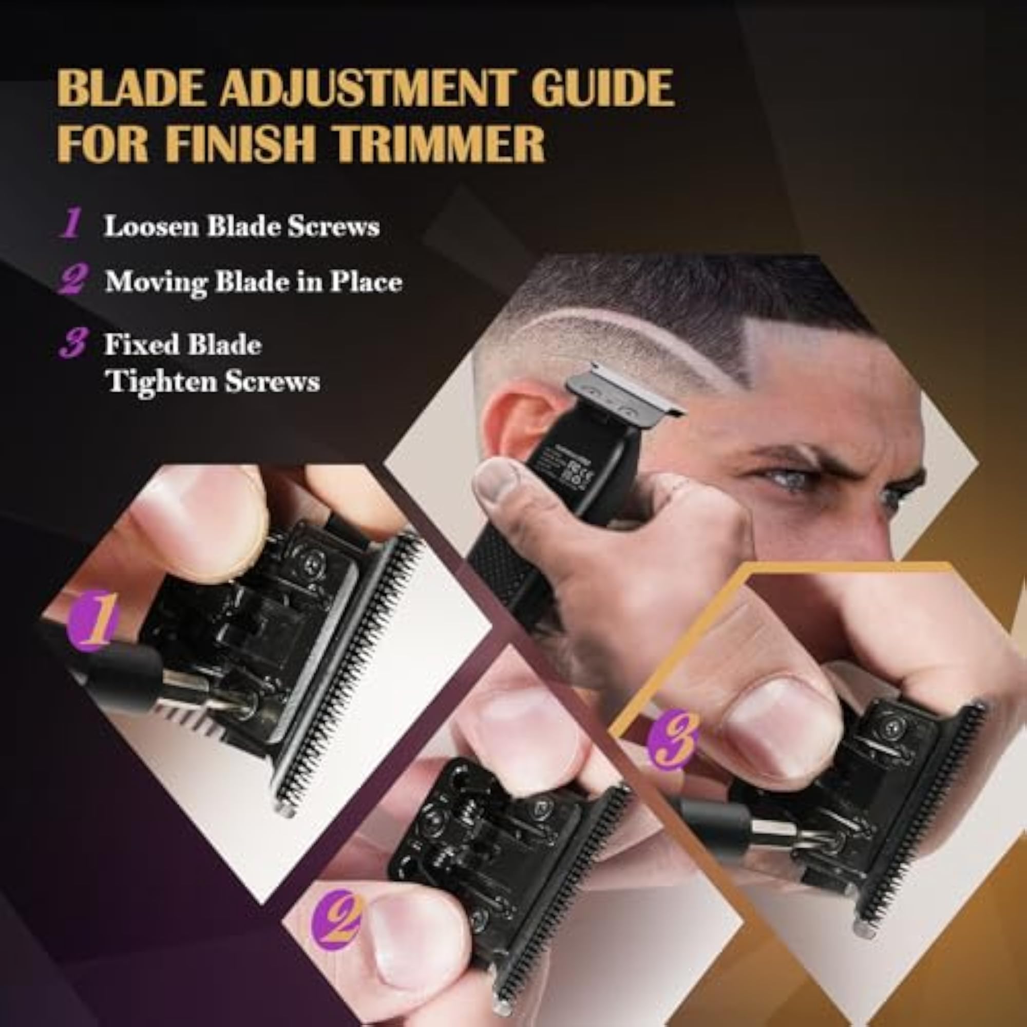 Professional Finish Cordless Hair Trimmer for Barbers