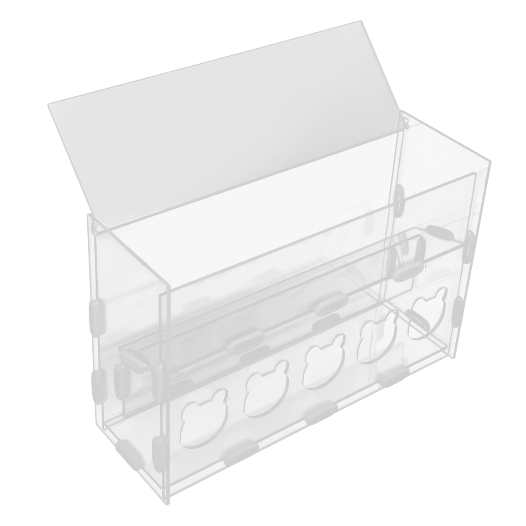 Mangeoire abreuvoir pour poules en acrylique transparent TOYANDONA
