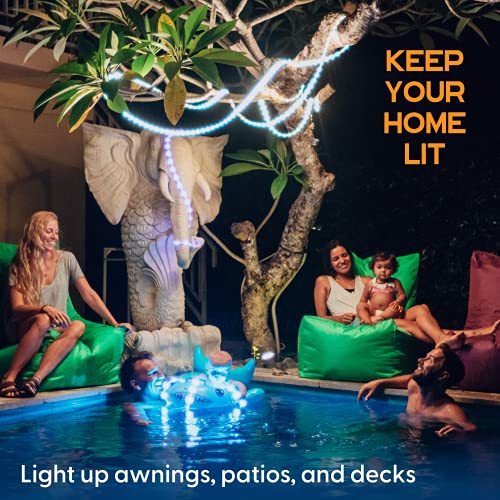 Power Practical Luminoodle Basecamp - 20 Ft Led Outdoor String Lights - 12V Outdoor Color Changing Lighting Strip With Remote For Boats, Rv, Camping, Patio - Waterproof Light Rope Up To 1000 Lumens #TOP6