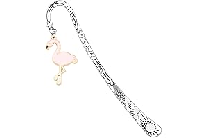 Bobauna Flamingo Bookmark - Themed Bookmark Flamingo Bird Lover, Jewelry Gift for a Book Lover