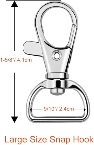 Miniatura 4 de PAXCOO 100 ganchos para llavero con llaveros (tamaño grande)