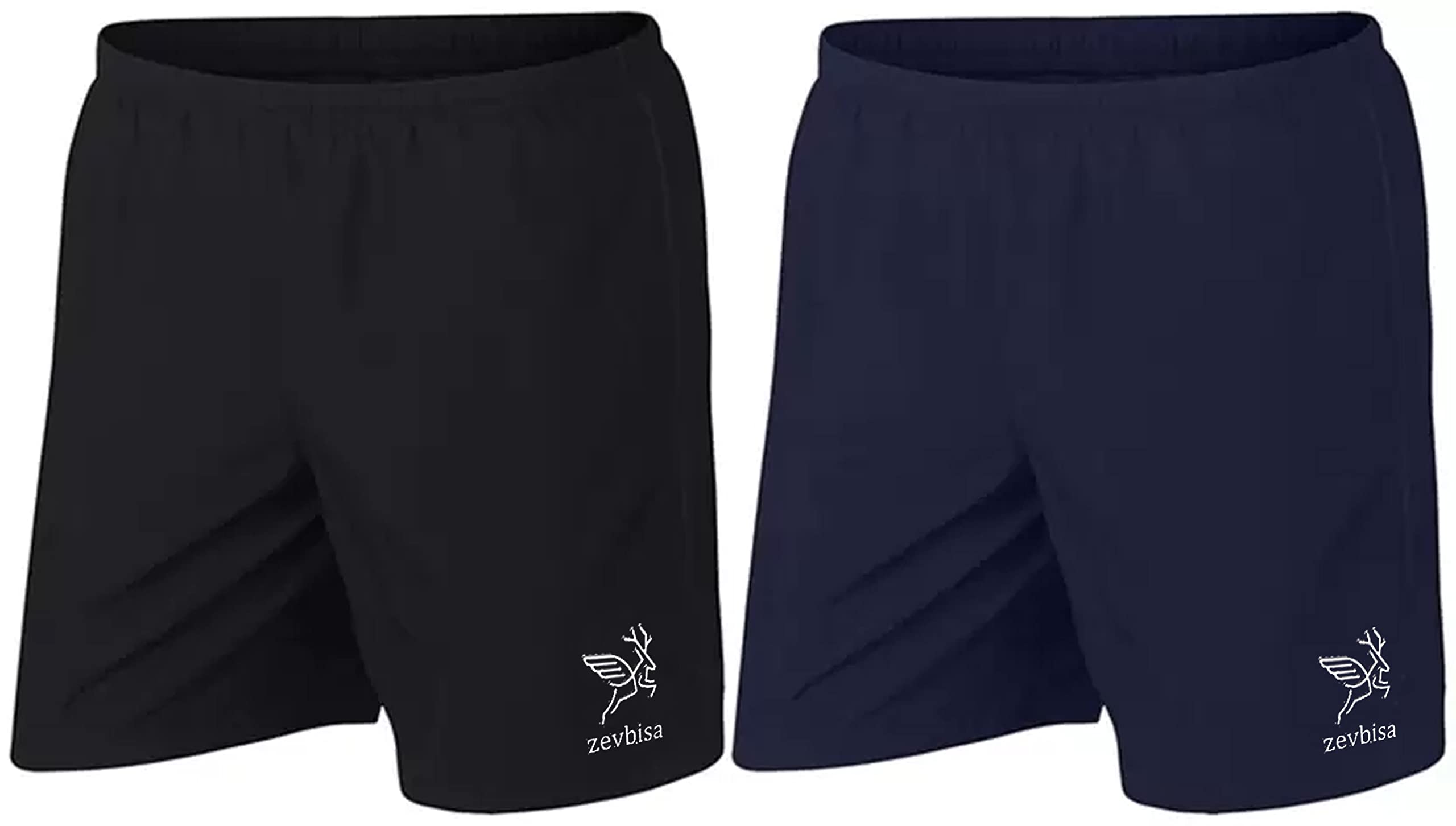 zevbisa Men Pack of 2 Solid Regular Fit Cargo Shorts-picture-22
