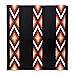 Majestic Ally Western Saddle Blanket, Canyon Diamond Design, New Zealand Wool, Handwoven Horse Tack, 36x34 Inches (Black Red)
