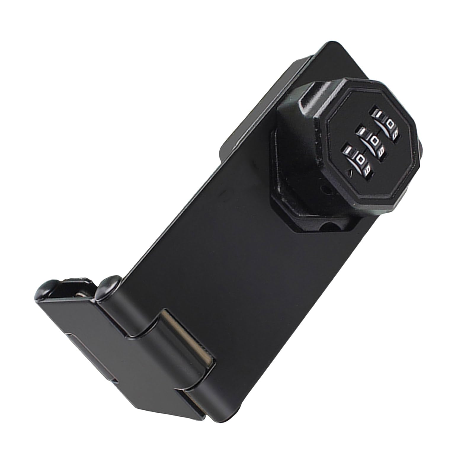 Secure 5inch Metal Hasp with Integrated Combination Multifunction Security Hasp for Cabinet Door & Small Entryways Clasps