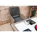 RAGNARÖK PolyRattan Essgruppe für 6 Personen, Naturfarben