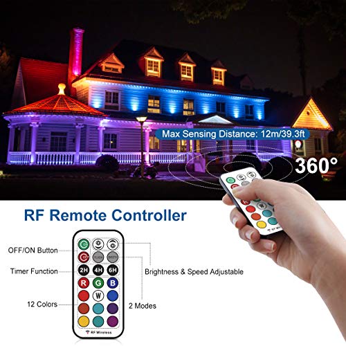 Meikee 25W Rgb Led Wall Washer Light, Color Changing Led Strip Light With Rf Remote, Ip66 Waterproof, 120V Rgb Led Light Bar For Outdoor Indoor Lighting Projects Wedding Church Party Stage Lighting #TOP1