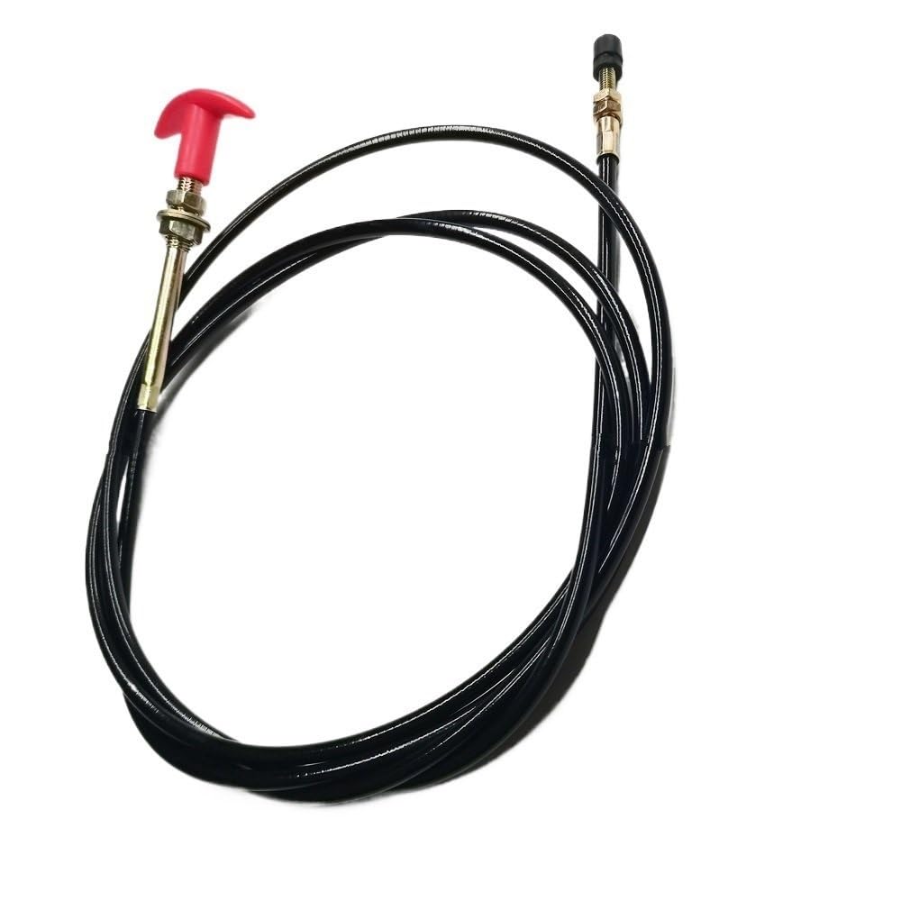 Control-Push Pull Cable de estrangulador 2,5 Metros Perilla Redonda Go-Kart cortacésped Tractor Cable De Acelerador