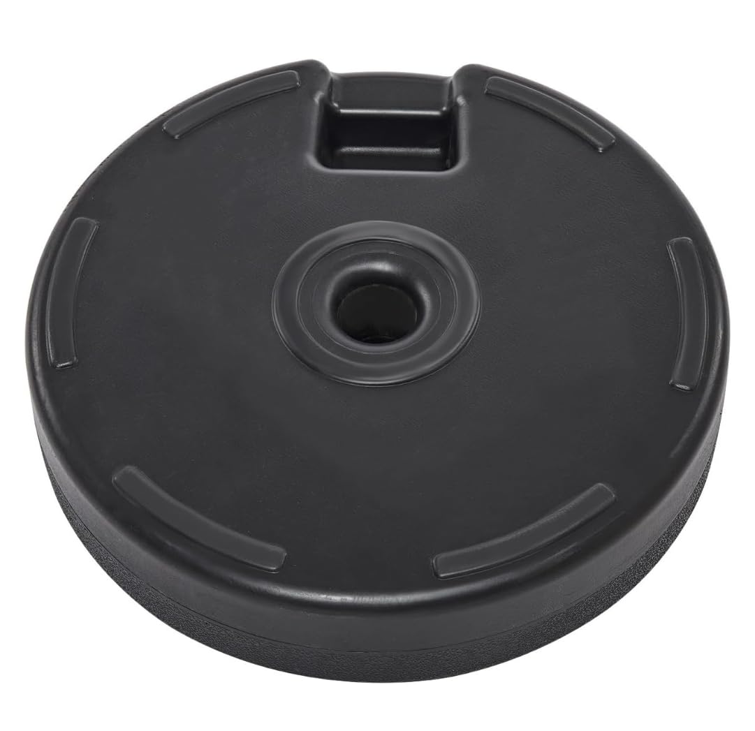 NAWBEDA 49lbs Umbrella Base Water Filled Stand Market Patio Outdoor Heavy Duty Umbrella Holder Cantilever 3M Parasols (Black) 2