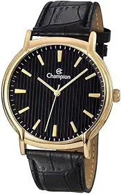 Relógio Champion Masculino Ref: Ch22831p Social Dourado