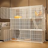 Des plateformes reliées par des rampes amovibles permettent à votre petit animal de grimper et d'explorer en toute sécurité. Chaque espace est scientifiquement divisé, offrant au chat un endroit amusant et sûr pour se détendre ou jouer.