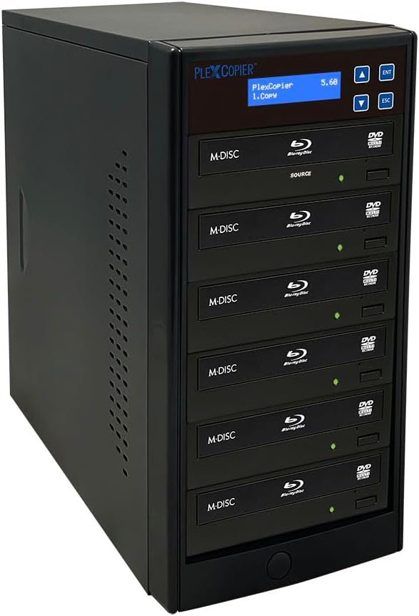 1 to 5 Blu-ray BD BDXL M-Disc CD DVD Duplicator Copier Tower with FREE Copy Protection